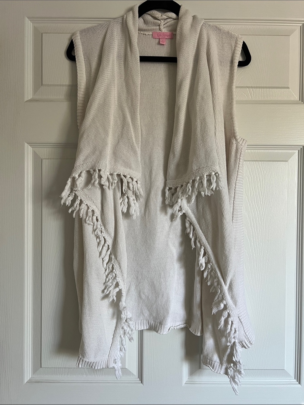 Lilly Pulitzer white cotton vest Large